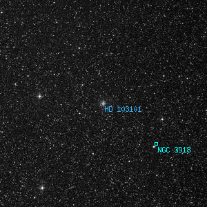 DSS image of HD 103101