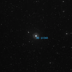 DSS image of HD 10348