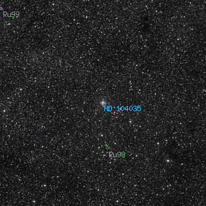 DSS image of HD 104035