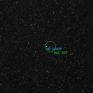 DSS image of HD 10495