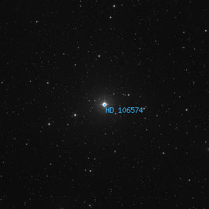 DSS image of HD 106574