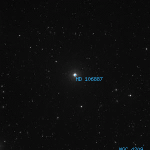 DSS image of HD 106887