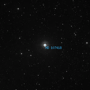 DSS image of HD 107418