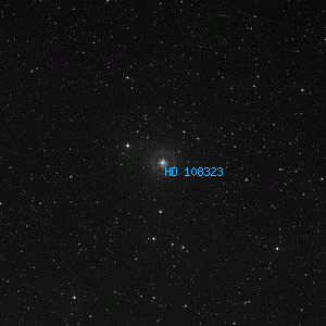 DSS image of HD 108323
