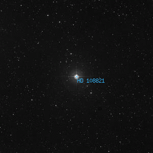 DSS image of HD 108821