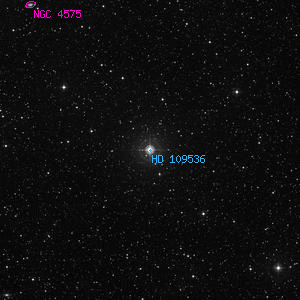DSS image of HD 109536