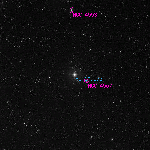 DSS image of HD 109573