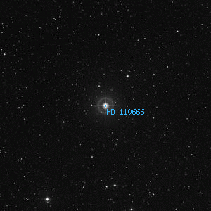 DSS image of HD 110666