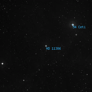 DSS image of HD 11386
