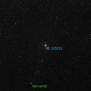 DSS image of HD 115211