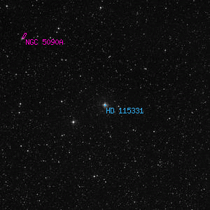 DSS image of HD 115331