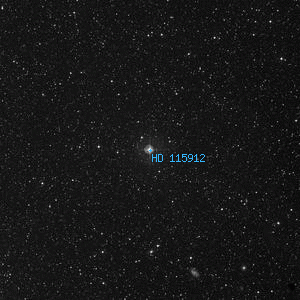 DSS image of HD 115912