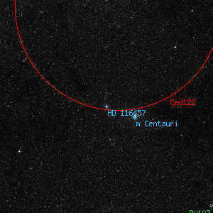 DSS image of HD 116457