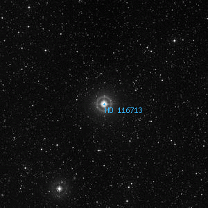 DSS image of HD 116713