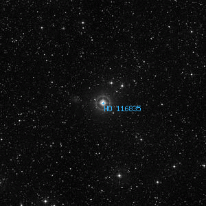 DSS image of HD 116835