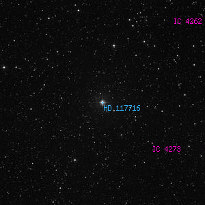 DSS image of HD 117716