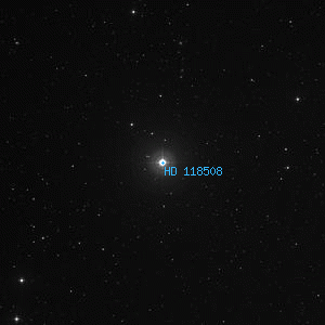 DSS image of HD 118508