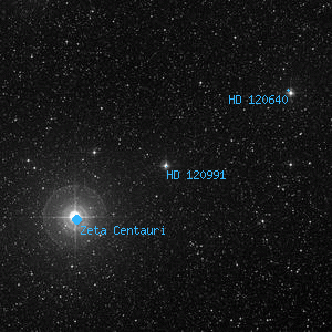 DSS image of HD 120991