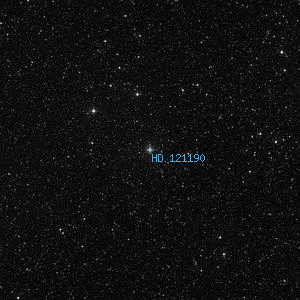 DSS image of HD 121190