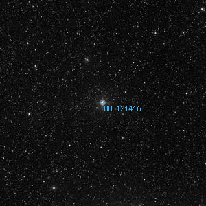 DSS image of HD 121416