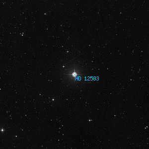 DSS image of HD 12583