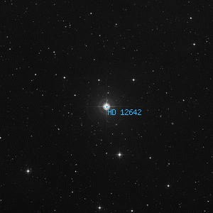 DSS image of HD 12642