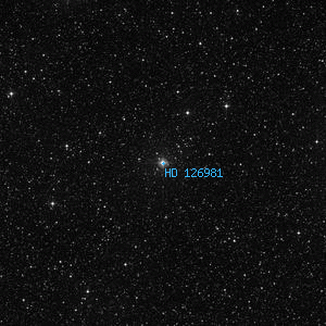 DSS image of HD 126981