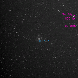 DSS image of HD 1279
