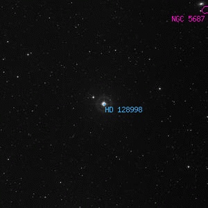 DSS image of HD 128998