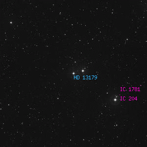 DSS image of HD 13179