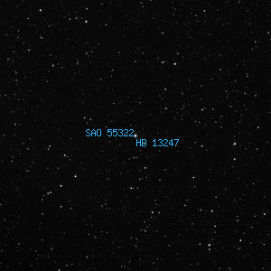 DSS image of HD 13247