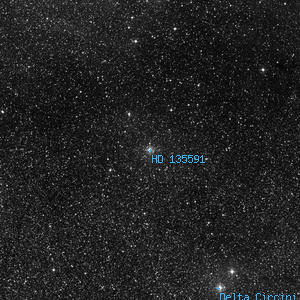 DSS image of HD 135591