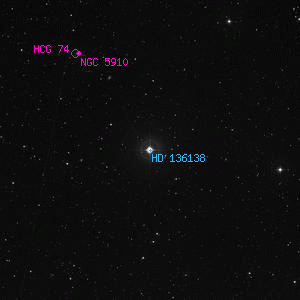 DSS image of HD 136138