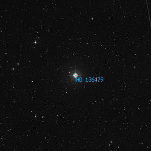 DSS image of HD 136479