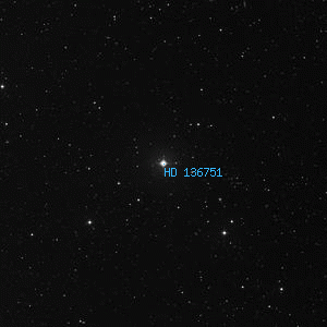 DSS image of HD 136751