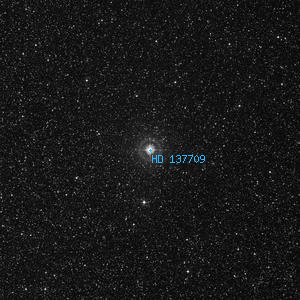 DSS image of HD 137709