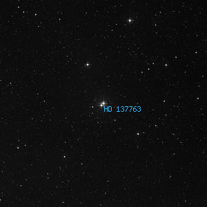 DSS image of HD 137763
