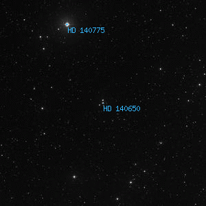 DSS image of HD 140650