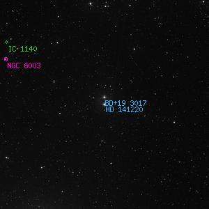 DSS image of HD 141220