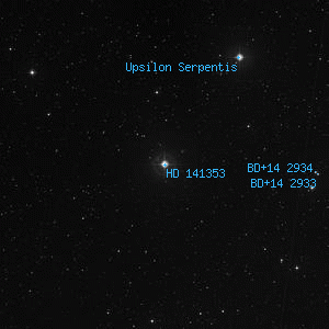 DSS image of HD 141353