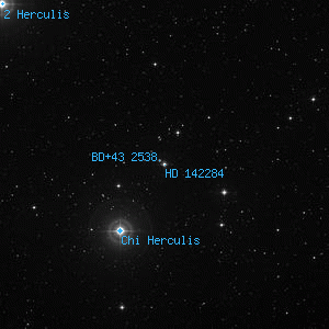 DSS image of HD 142284