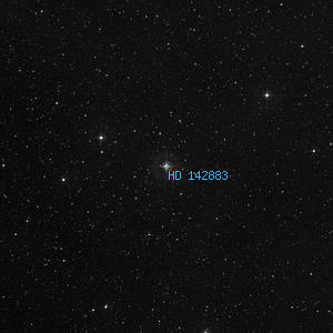 DSS image of HD 142883