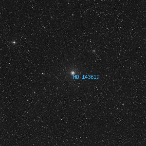 DSS image of HD 143619