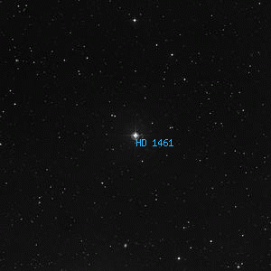 DSS image of HD 1461