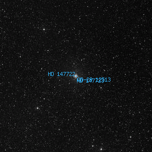 DSS image of HD 147722