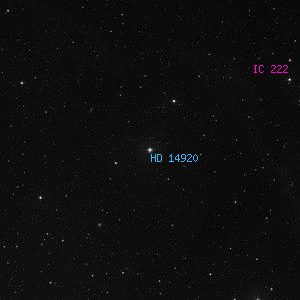 DSS image of HD 14920