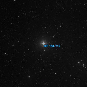 DSS image of HD 151203