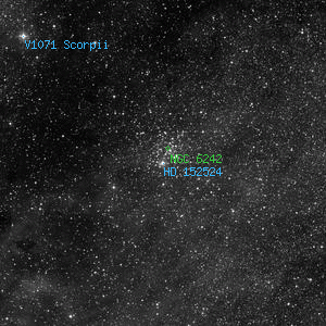 DSS image of HD 152524