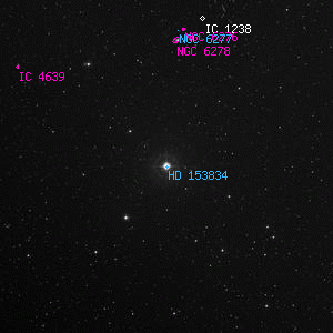DSS image of HD 153834