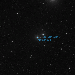DSS image of HD 154278